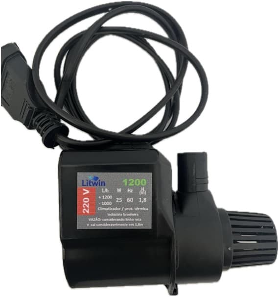 BOMBA DE ÁGUA 1000LH 1200LH 220V 25,0W HMAX 1,80MT P/CLIMATIZADOR CLIMATTIZE EBONE FOG1 FOG2 FOG3 ECO MARIZ ECOCLEAN DELTA BRISA VENTISOL MWM MEGA BRI