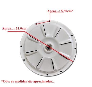 MOTOR P/VENTILADOR DE TETO VENTI-DELTA LUXO 110V BRANCO P/2OU 4PAS - MODELO C/ROSCA P/LUMINARIA - *USAR C/CAPACITOR 10,0UF (2 OU 3 FIOS)