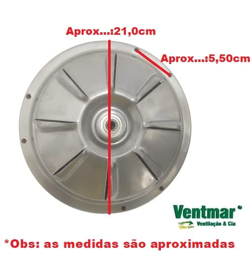 MOTOR P/VENTILADOR DE TETO VENTI-DELTA PLUS LIGHT 110V COR PRATA P/3PÁS - C/ROSCA P/LUMINÁRIA - USAR C/CAPACITOR 10,0UF (2 OU 3 FIOS) - foto 1 de 2