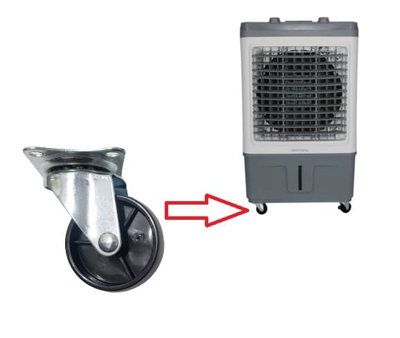 RODA RODIZIO P/CLIMATIZADOR VENTISOL LINHA CLIN30/35/55 CLIN60 CLIN80LT - MÓVEL SEM TRAVA RODA 5,0CM 50,0MM - *VENDIDA P/UNIDADE - foto 1 de 2