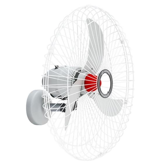 VENTILADOR DE PAREDE 070CM SOLASTER GOAR VENEZA 70 PLUS BIV270W BRANCO/CINZA HEL-3PAS G/METAL CHAVE CONTROLE ROTATIVO