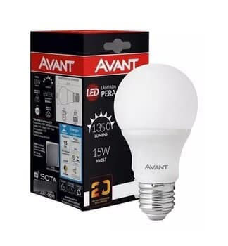 LAMPADA LED BULBO LED15W BIVOLTS E27 6500K 25000H 1311LUMENS - LUZ BRANCA - BIVOLT NORMATIZADA
