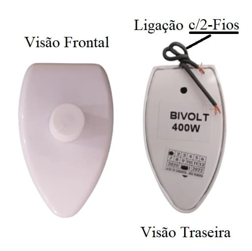 CHAVE P/VENTILADOR DE PAREDE CONTROLE DE VELOCIDADE ROTATIVO DIMER 0400W BIV C/CLIQUE - C/CAIXA MOUSE DE SOBREPOR - foto 1 de 2
