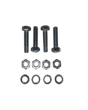 PARAFUSO FIXADOR DA GARRA AO MOTOR DO VENTILADOR VOLARE - KIT CONTENDO 04 PARAFUSOS PRETOS COM CABEçA + PORCA