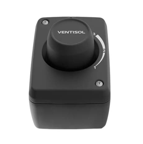 CHAVE P/VENTILADOR VENTISOL OSC. PAREDE 50/60CM DIMER 3-VEL 0200WBIV 4FIOS P/MONTA FACIL/STEEL-110V / TURBO STEEL-BIVOLTS - foto 1 de 3