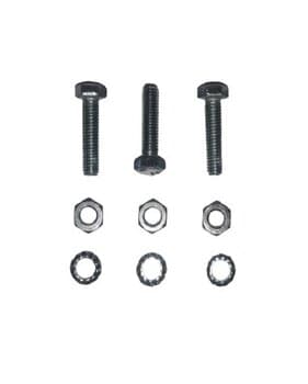PARAFUSO FIXADOR DA GARRA AO MOTOR DO VENTILADOR VOLARE - KIT CONTENDO 03 PARAFUSOS COM CABEçA + PORCA + ARRUELAS