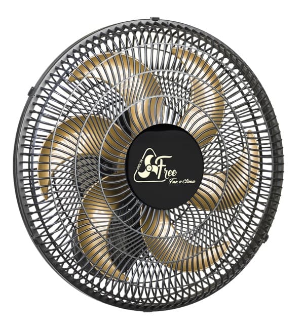 VENTILADOR DE PAREDE 040CM VENTI-DELTA FREE VENTURA BIV150W PRETO HEL-6PÁS G/PL CONTROLE DE VELOCIDADE