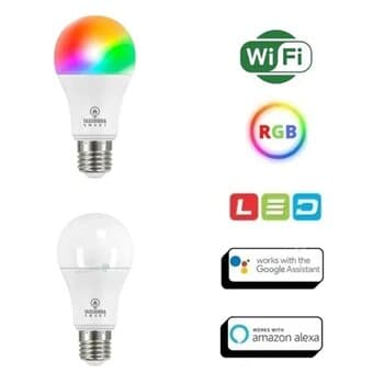 LâMPADA SMART WI-FI LED P/SOQUETE E27 10W RGB-A60 BIVOLT - TASCHIBRA