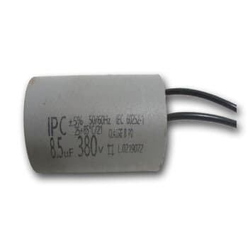 CAPACITOR 008,5UF 2FIOS RD 380VAC - P/VENTILADOR DE TETO ARGE LOREN SID M3 110V / VENTILADOR TRON 110V