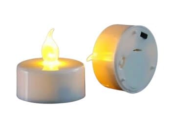 LâMPADA MINI VELAS LED DECORATIVAS TASCHIBRA KIT C/3 UNIDADES LUZ AMARELA