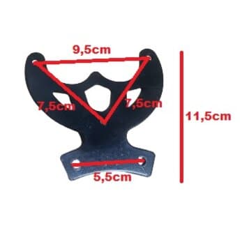 GARRA SUPORTE DA PÁ HÉLICE VENTILADOR DE TETO TRON MOTOR ANTIGO - COR PRETA - *PEÇA USADA SALDÃO - * VENDIDA P/UNIDADE