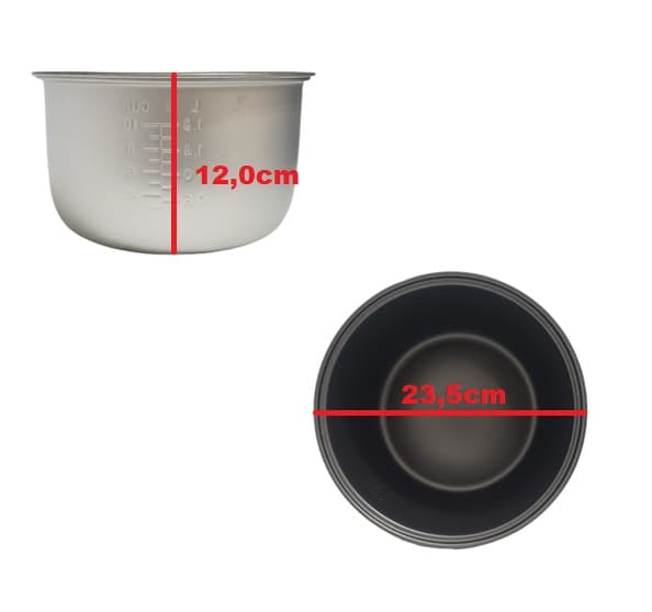 CUBA ANTIADERENTE PANELA ELETRICA DE ARROZ PA10X PAI10X 110V-220V VENTISOL AGRATTO - MATERIAL EXT.ALUMINIO X INTERNO ANTIADERENTE - foto 1 de 3