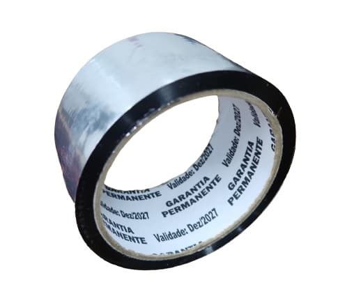 FITA SILVER TAPE NOVAIR ALUMINIZADA MULTIUSO 50-METROS 48MMX50MT - VEDAR ENCAIXE DUTO FLEXÍVEL - *VENDIDA P/UNIDADE