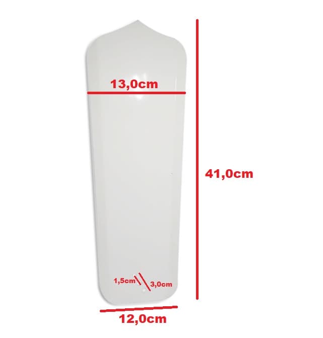 PÁ HÉLICE P/VENTILADOR DE TETO ARGE CLASSIC / LOREN SID COMERCIAL - METAL COR BRANCA - ENCAIXE GARRA SUPORTE DE 1 FURO - *VENDIDA P/UNIDADE - foto 1 de 4