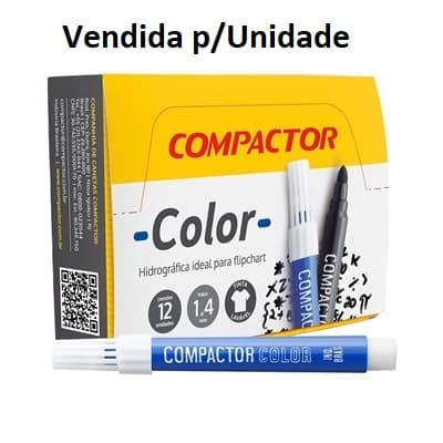 MARCADOR PARA PAPEL COR AZUL - CANETAO P/FLIPACHART - QUADRO BRANCO - TINTA REMOVíVEL - foto 1 de 1