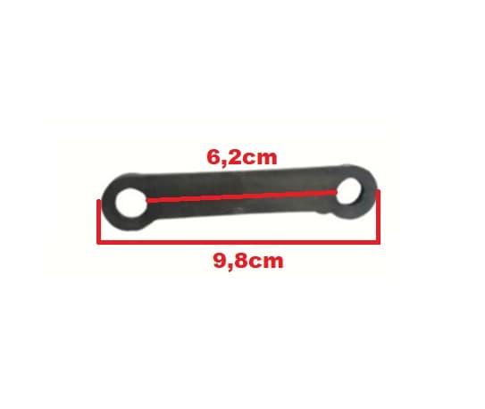BRAÇO DE LIGAÇÃO DO SUPORTE MECANISMO DO MOTOR VENTILADOR SOLASTER - BARRA PLÁSTICA QUE ACIONA A OSCILAÇÃO - foto 1 de 2