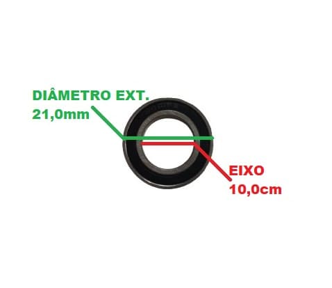 Rolamento 6000 1A 2RS Encaixe 10,0mm SKF - P/Ventilador - P/Exaustor - P/Climatizador - Modelo 6000 1º Linha - foto 1 de 2