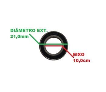 Rolamento 6000 1A 2RS Encaixe 10,0mm SKF - P/Ventilador - P/Exaustor - P/Climatizador - Modelo 6000 1º Linha