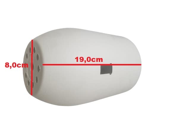 CAPACETE TAMPA CARCAÇA TRASEIRA DO MOTOR VENTILADOR VENTISILVA 65CM BRANCA - SEM CHAVE DE VOLTAGEM - foto 1 de 4