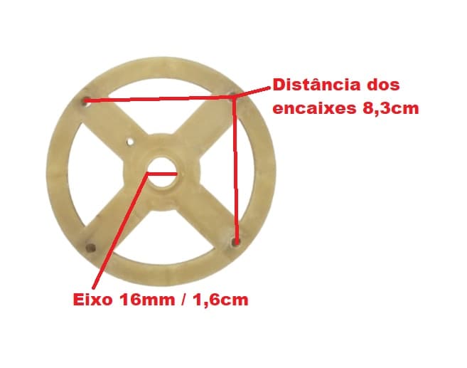 TAMPA CAMPANA DO MOTOR VENTILADOR LOREN SID 50/60CM TRASEIRA DIAM.12,6CM - TURBO MANCAL NY - USAR C/ROL 6201 - foto 1 de 3