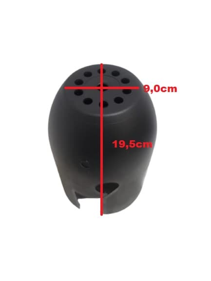 CAPACETE TAMPA CARCAÇA TRASEIRA DO MOTOR VENTILADOR VENTISILVA 65CM PRETA - SEM CHAVE DE VOLTAGEM - foto 1 de 3