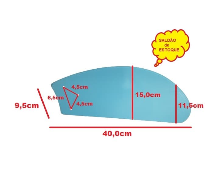 PÁ HÉLICE P/VENTILADOR DE TETO LOREN SID LUMI M1 M2 - MDF TUBA AZUL - *VENDIDA P/UNIDADE - P/GARRA MAIOR C/3 FUROS - *SALDÃO* - P/CICLONE, VENTI-DELTA - foto 1 de 2