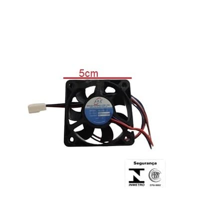 EXAUSTOR DE 05CM MICROVENTILADOR 12VOLTS - ASAFAN 5010B-12 50X50X10MM - COOLER 0502A 12V C/ROLAMENTO - foto 1 de 3