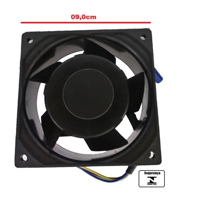 EXAUSTOR DE 09CM MICROVENTILADOR BIVOLTS 00083 M/H - COOLER VENTISILVA E9 NYCD BIVOLTS CARCAçA DE NYLON COOLER 09CM - foto 1 de 3