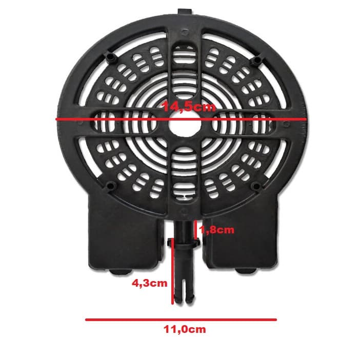 TAMPA CAMPANA DO MOTOR VENTILADOR LOREN SID 50/60CM TUFÃO TURBO - DIANTEIRA NY DIÂM.11,0CM - USAR C/ROL 6000ZZ - foto 1 de 4