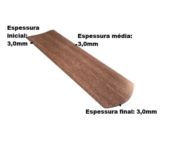 PÁ HÉLICE P/VENTILADOR DE TETO VENTI-DELTA NEW LIGHT/ VENTISOL WIND LIGHT *VENDIDA P/UNIDADE - MDF RETA MOGNO 3,0MM - SEM FURAÇÃO - foto 1 de 3
