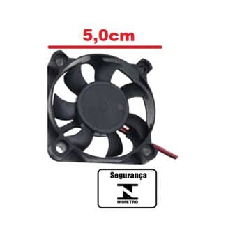 EXAUSTOR DE 05CM MICROVENTILADOR 12VOLTS - EVERCOOLER 50X50X10MM M05DC12V 30M3H - COOLER EVERCOOLER 12V - EXA05