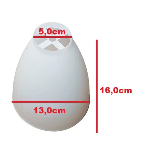 GLOBO CUPULA PL DA LUMINARIA VENTILADOR VENTISOL WIND LIGHT - TULIPA 2085 PLÁSTICO - ENCAIXE EM NIPEL ROSQUEAVEL - foto 1 de 5