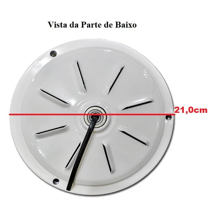 MOTOR P/VENTILADOR DE TETO ARGE 110V10,0UF BRANCO 3PÁS C/ROSCA P/LUMINÁRIA - COMERCIAL/RESIDENCIAL -*USAR C/CAP-10,0UF - foto 1 de 2