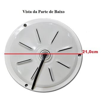 MOTOR P/VENTILADOR DE TETO ARGE 220V04,0UF BRANCO - C/ROSCA P/LUMINÁRIA - COMERCIAL/RESIDENCIAL - *USAR C/CAP-04,0UF