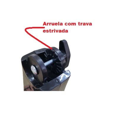 SUPORTE COLUNA DA BASE P/VENTILADOR DE MESA DÔMINA 50CM ECO COR PRETA - SUPORTE MESA PRETO ECO - foto 1 de 2