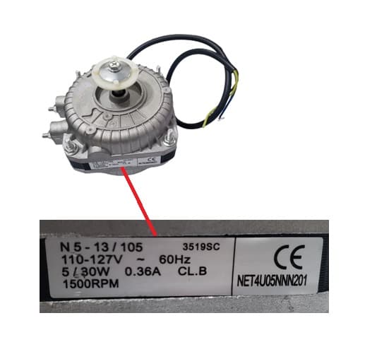 MOTOR P/EXAUSTOR VENTISOL RESIDENCIAL MX 25CM 110VOLTS 000W EIXO-00,0MM - ROLAMENTO 0000ZZ - foto 1 de 3