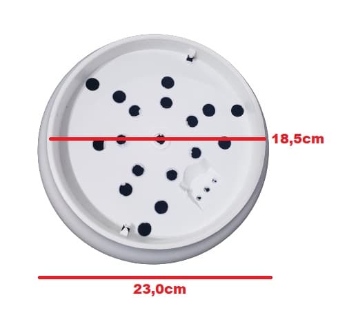 PLAFONIER P/GLOBO COSMOS LUNAR VENTILADOR DE TETO ARGE BRANCO - ENCAIXE 176MM - SEM SOQUETE - foto 1 de 3