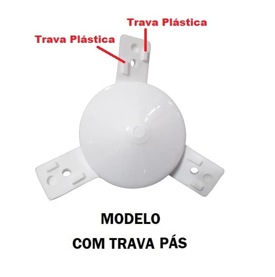 CENTRO CUBO DA HELICE VENTILADOR VENTI-DELTA OSC.65CM SUPER-DELTA BRANCO - COLUNA/PAREDE - COM TRAVA PAS - FIXAR C/PARAFUSO LATERAL - foto 1 de 3
