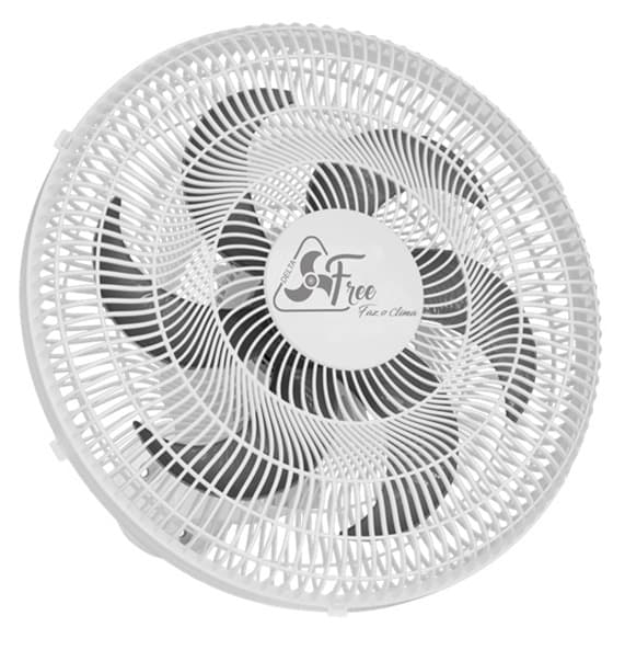 VENTILADOR DE PAREDE 040CM VENTI-DELTA FREE VENTURA BIV150W BRANCO HEL-6PÁS CINZA G/PL CONTROLE DE VELOCIDADE