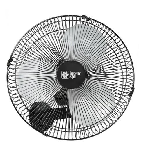VENTILADOR DE PAREDE 040CM LOREN SID TURBO 220V135W PRETO HEL-3PÁS G/MT CONTROLE DE VELOCIDADE