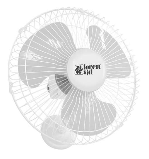 VENTILADOR DE PAREDE 040CM LOREN SID TURBO 110V135W BRANCO HEL-3PÁS G/MT CONTROLE DE VELOCIDADE