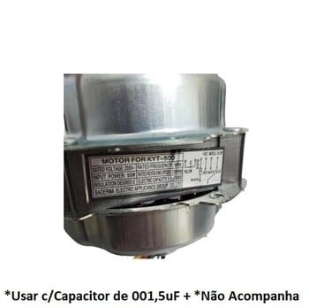 CLIMATIZADOR VENTISOL 20LITROS CLM20-02 KYT-500 220V 55W 1200RPM - LADO DA HELICE GIRO HORARIO E07,5MM - 60HZ