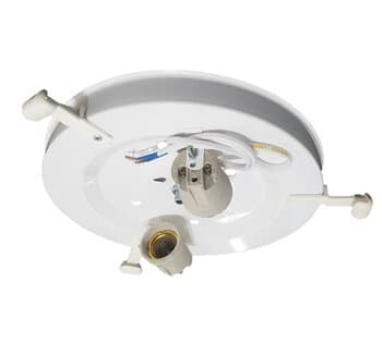 PLAFON MC2 P/VENTILADOR VOLARE PREMIUM VENTAX VENTI-DELTA MAGNES VENTISOL SUNNY -*APENAS BASE METAL BRANCO C/2-SOQ