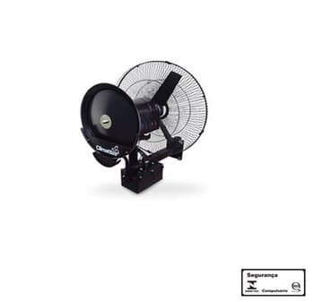 CLIMATIZADOR ASPERSIVO PULVERIZANTE CLIMATTIZE FIX GIRO PAREDE 220V - VAZAO 5.500M3/H P/ATÉ 70M2 - C/SUP PAREDE LIGAR EM REDE HD - GRADE 65CM C/OSCILAÇÃO EM 45-GRAUS