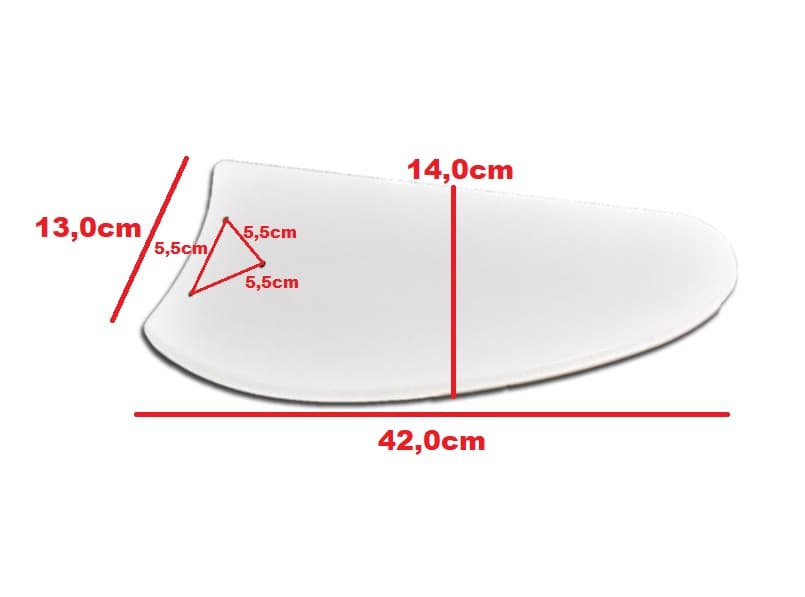 PÁ HÉLICE P/VENTILADOR DE TETO LOREN SID M1 M2 - MDF MODELO FACÃO RETA IRIS BRANCA - VENDIDA P/UNIDADE - GARRA MAIOR MOTOR M1 M2 - foto 1 de 4