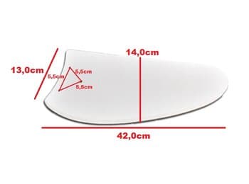 PÁ HÉLICE P/VENTILADOR DE TETO LOREN SID M1 M2 - MDF MODELO FACÃO RETA IRIS BRANCA - VENDIDA P/UNIDADE - GARRA MAIOR MOTOR M1 M2