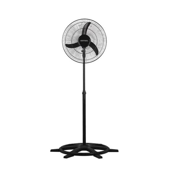 VENTILADOR DE COLUNA 050CM VENTISOL OSC NEW 110V-130W PRETO HEL-3PAS PRETA G/MT CHAVE 3-VELOCIDADES
