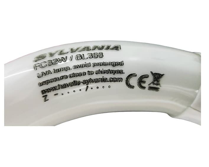 LÂMPADA CIRCULAR UV-FLUORESCENTE BIV-32W VIDRO REFORÇADO ANTI-ESTILHAÇO - P/ARMADILHA LUMINOSA MATA MOSCA KYOTO CAPTUR / TURBINE MINI MOEL - FC32W/BL3 - foto 1 de 2