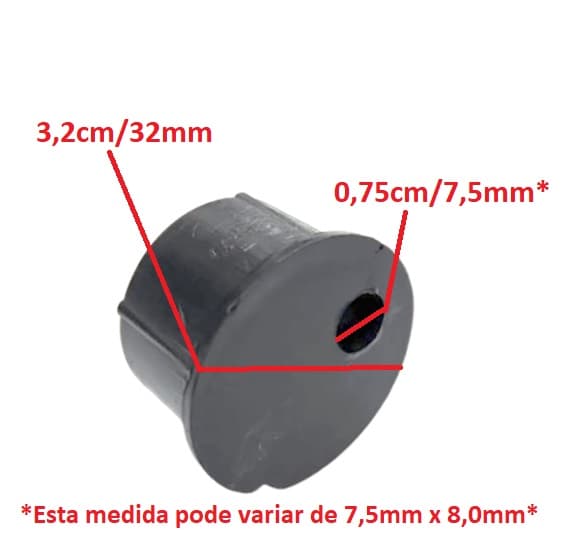 ENCAIXE PLASTICO DO EIXO MOTOR DE GIRO DO OSCILANTE CLIMATIZADOR VENTISOL ou ULTRAAR - foto 1 de 2