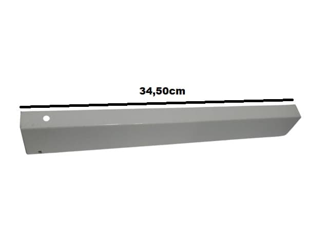 PONTERIA Pé DA BASE DA COLUNA VENTILADOR ARGE 50/60CM - PERFIL U METAL BRANCO 34,5CM COMPRIMENTO - *VENDIDO P/UNIDADE - foto 1 de 2
